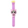 Electronic clock "Coquette", pink color