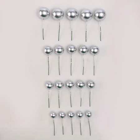 Set for decorating "Beads", silver color-2