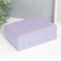 Casket to the leatherette for jewelry "Strips. Texture" Lilac Pearl 7.5x22x15 cm