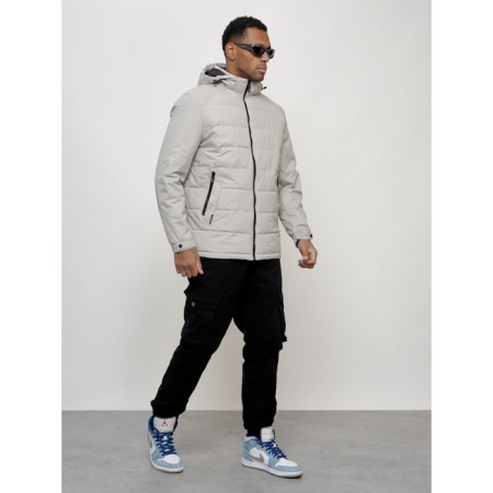 Male spring jacket, size 58, light gray color-2