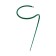 Builder for flowers, d = 30 cm, h = 90 cm, leg d = 1 cm, metal, green
