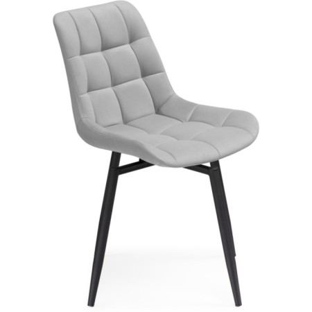 Stool on a chelsea metal -steamer spinning, metal/velor, black/gray 49x55x84 cm-3