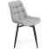 Stool on a chelsea metal -steamer spinning, metal/velor, black/gray 49x55x84 cm