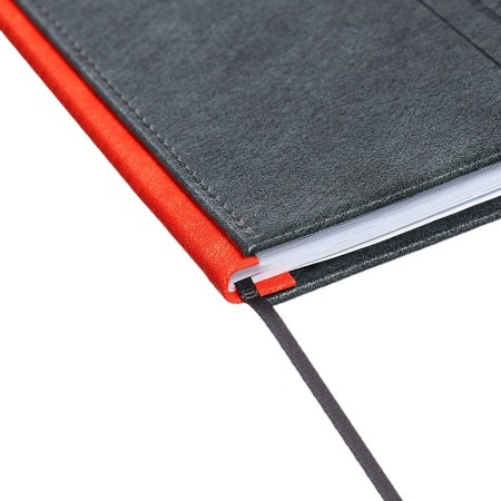 Universal diary for grades 1-11 Oxford, a solid cover of artificial leather, lies, 48 ​​sheets, coral spine-2