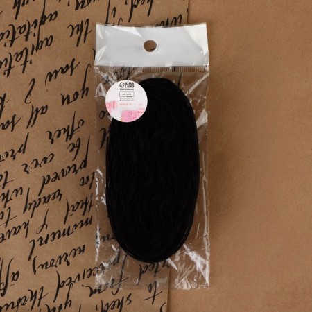 Capricon lace, 30 mm × 10 ± 1 m, black color-3