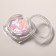 Sequins for the decor of the nails "petals", holographic, white