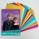 A4 Cold Heart Set: 10 liters of color unilateral cardboard + 16l color bilateral paper