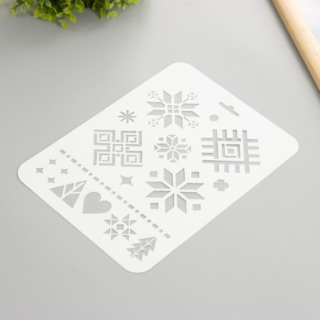 Plastic stencil "patterns" 16x22 cm-1