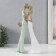 Polystone souvenir "In love. Kiss" white-green 15.5x6x29.5 cm