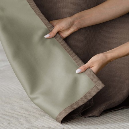 A set of curtains with the selection "Wander", size 2x150x270 cm, brown color-1