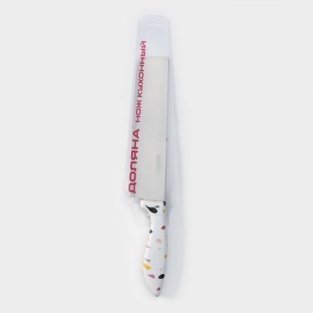 Knife - ax of the kitchen shade Sparkle, blade 20 cm, white color-4