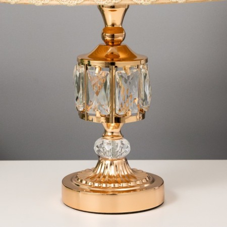Table lamp "Enthusiasm" 1x60W E27 gold belt backlight 26x26x46 cm Risalux-4