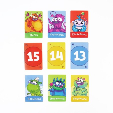 The board game to reaction and attention "Umo Momento 2B1", 216 cards, 7+-3