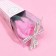 Soap rose, pink on the stem in cardboard, 1 pc.