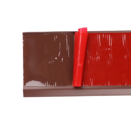 PVC PVC Self -adhesive, 200cm/8cm, brown-3