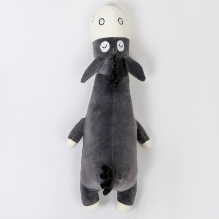 Soft toy "Donkey", 75 cm, gray color-1