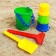 Set for playing sand No. 6, Mix color