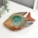 Ceramics candlestick for 1 candle "sea fish" 5x18.5x11 cm
