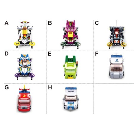 Designer inertial mechano "Police", 56 parts-2