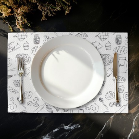 Serving napkins on the Kitchen shares table, 4 pcs, 45 × 30 cm-5