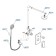 The wasserkraft A14131 shower system, built -in, tropical shower, shower, chromium