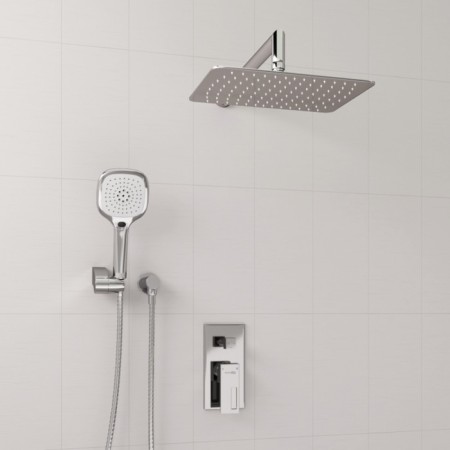 The wasserkraft A16069 shower system, built -in, tropical shower, shower, chromium-1