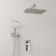 The wasserkraft A16069 shower system, built -in, tropical shower, shower, chromium