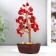Bonsai souvenir 60 stones "Cash tree with rubies" 13x7x5 cm