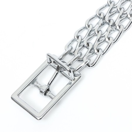 A metal collar weaved with a nylon insert, 60 cm x 3 mm-4