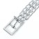 A metal collar weaved with a nylon insert, 60 cm x 3 mm