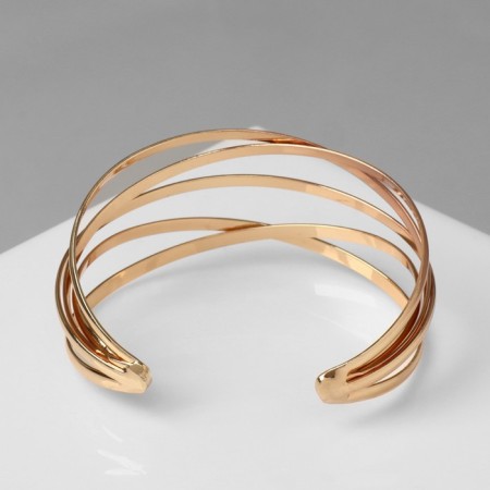 Bracelet Metal "Athena" multi -layer, color gold-1