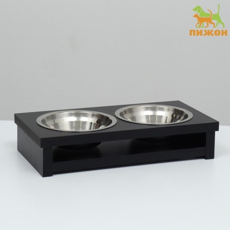 Animal feeder is double, 2 x 350 ml, 31.5 x 16 x 6.7 cm