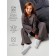 Twist girl suit, height 140 cm, gray color