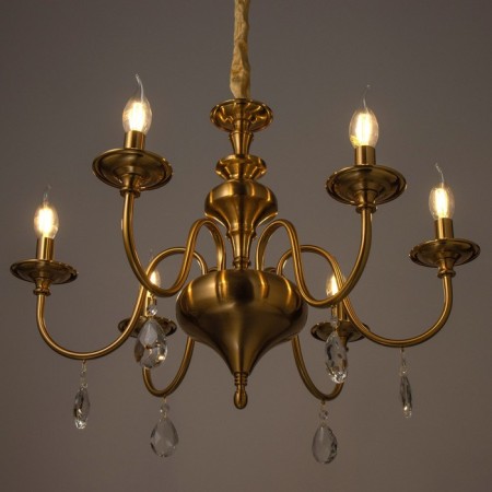 Anter chandelier 6x40W E14 Brass 64x64x50 cm Bayerlux-3