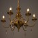 Anter chandelier 6x40W E14 Brass 64x64x50 cm Bayerlux