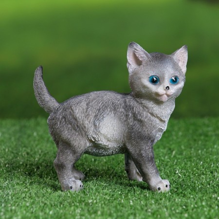 Garden figure "kitten" 13x13x7cm-3