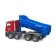 Bruder Mercedes dump truck, red color with blue