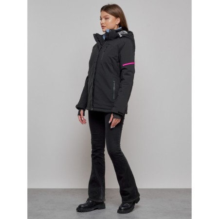 Ski jacket women's, size 48, black color-11