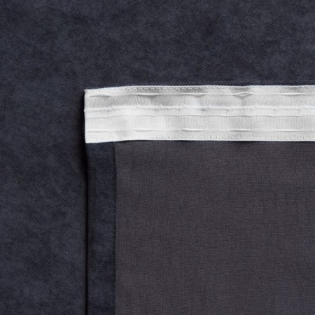 Set of curtains "Tina", size 2x200x270 cm, dark gray color-2