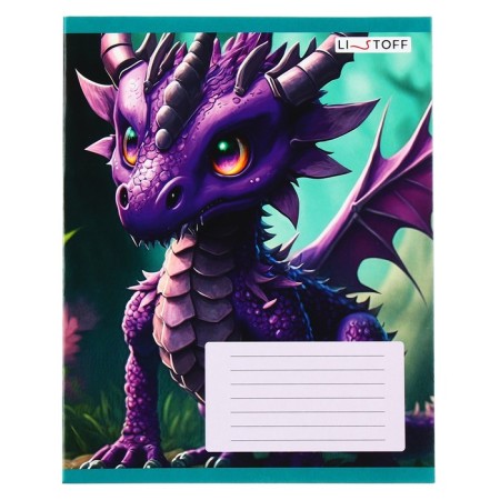 Notebook of 18 sheets in the Dragon line, covered Cardboard, block 60g/m2, mix, 5 types-2