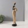 Souvenir Polystone "African in a dress with leaves, with a pot" Gold 8.5x8x39 cm
