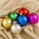 Set of balls plastic D-6 cm, 6 pcs "Snowman" mix