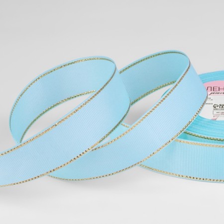 Republic tape "Golden threads", 25 mm × 23 ± 1 m, color light blue No. 013