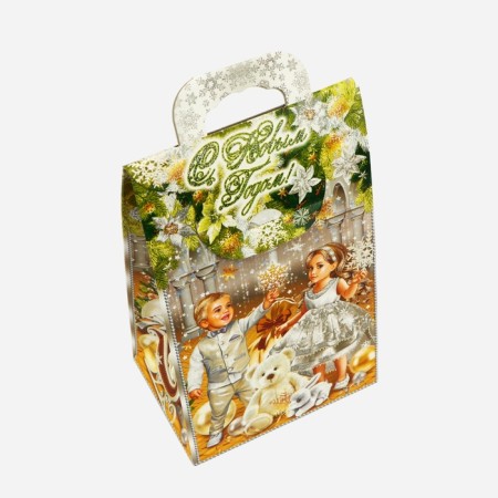 New Year. Gift box New Year's handbag mini "New Year's charm" 140 x 100 x 223 cm.-2