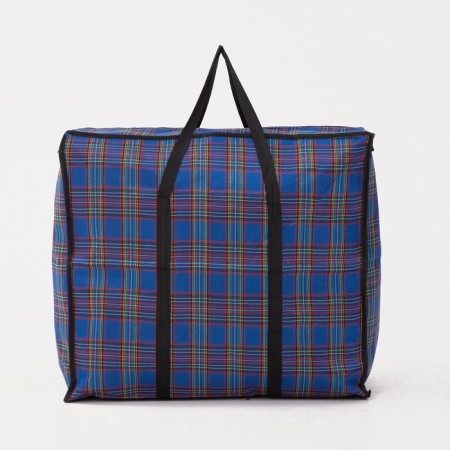 Household bag on lightning, 68l, blue color-1