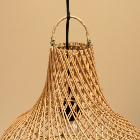 Lamp ceiling from Rotan "Willie" 1x120W, E27, 40x40x50 cm-3