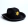 Kalmoye children's hat "Main Sheriff", district. 52-54, black color