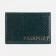 Cover for passport, green color