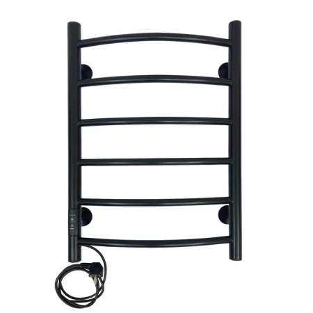 Electric towel "Sanprise" Classic P6, 400x600 mm, left, black