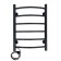 Electric towel "Sanprise" Classic P6, 400x600 mm, left, black